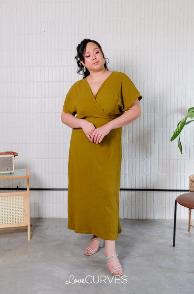 Wrap Maxi Dress - Moss