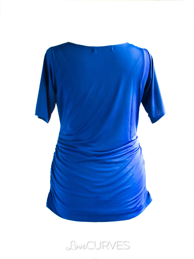 Wrap top with Ruched detail - REB