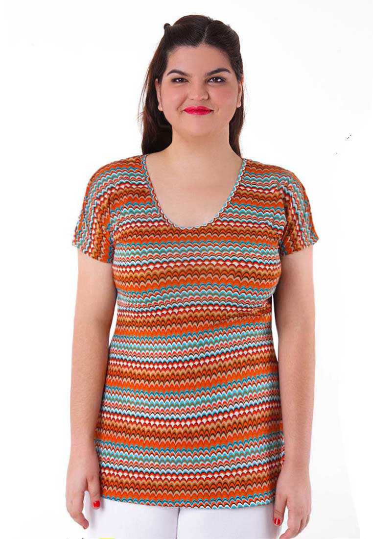 U-Neck Extended Sleeves Top - KAT