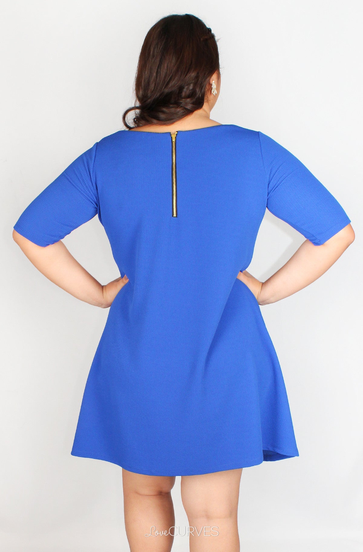 Shift Dress with Front Welt Pockets - TWI