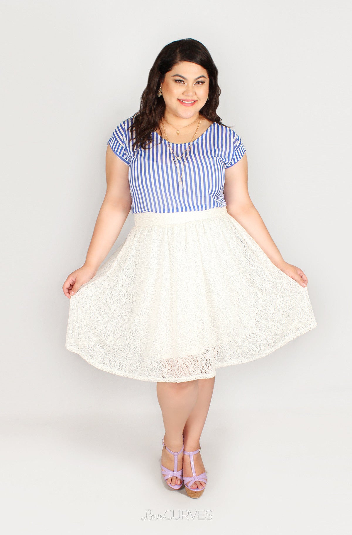 Lace A-line Skirt - SIE