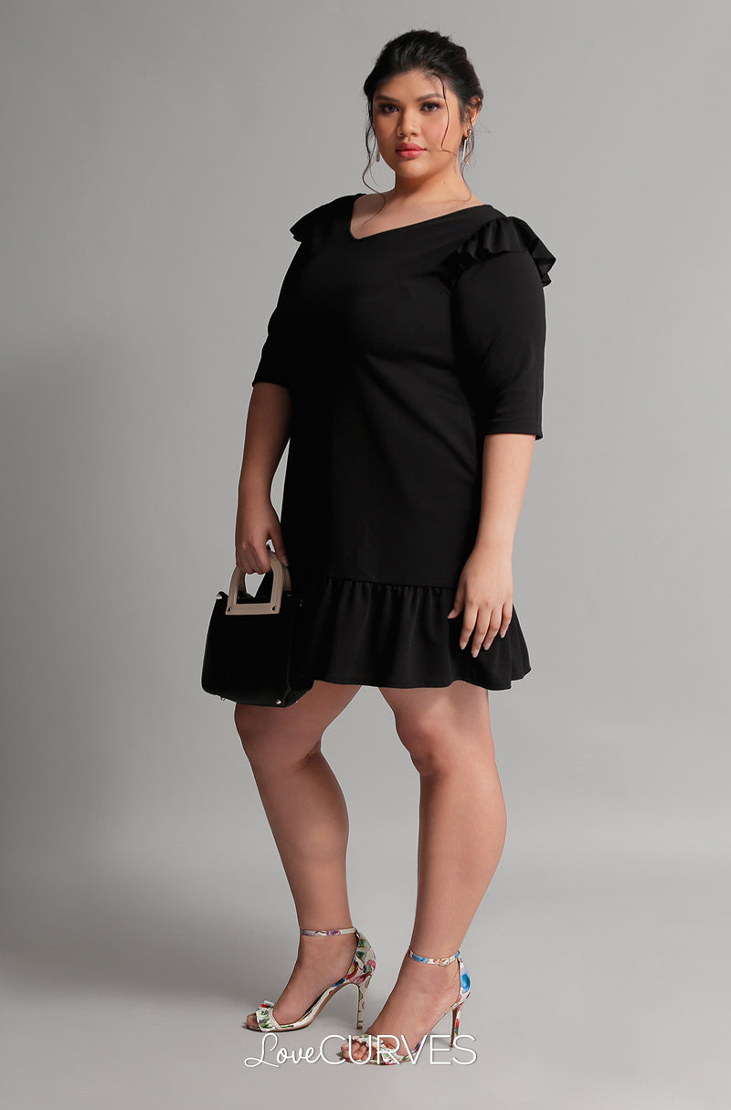 Drop Waist Ruffle Dress